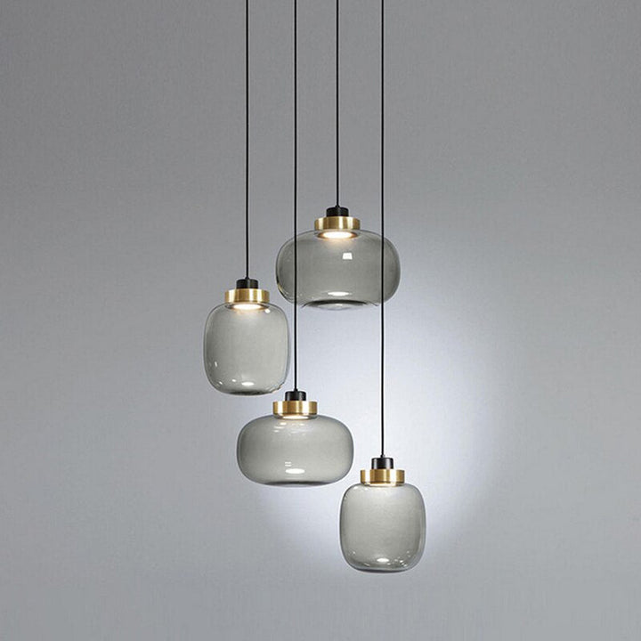 Modern Glass Pendant Light- Modern Hanging Pendant Light- Costas - Louve Lights