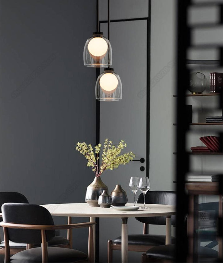 Modern Art Décor Glass Pendant Light- Rachana - Louve Lights