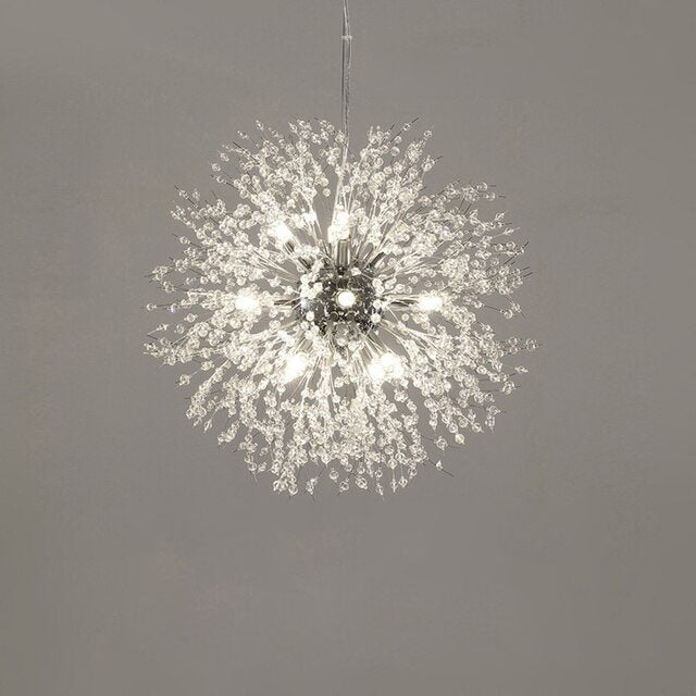 Crystal Dandelion Chandelier- Living Room Light- Avia