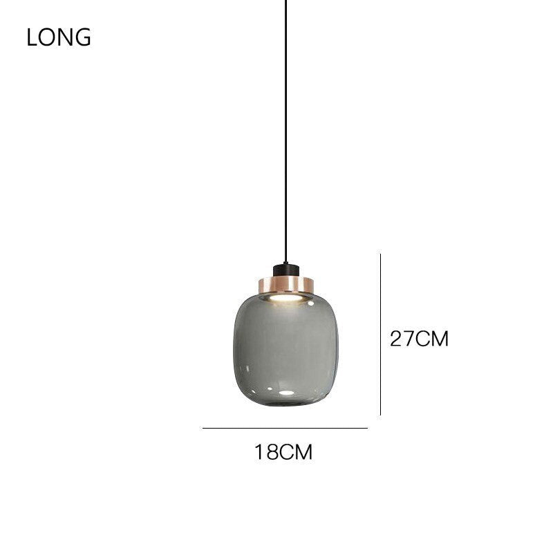 Modern Glass Pendant Light- Modern Hanging Pendant Light- Costas - Louve Lights