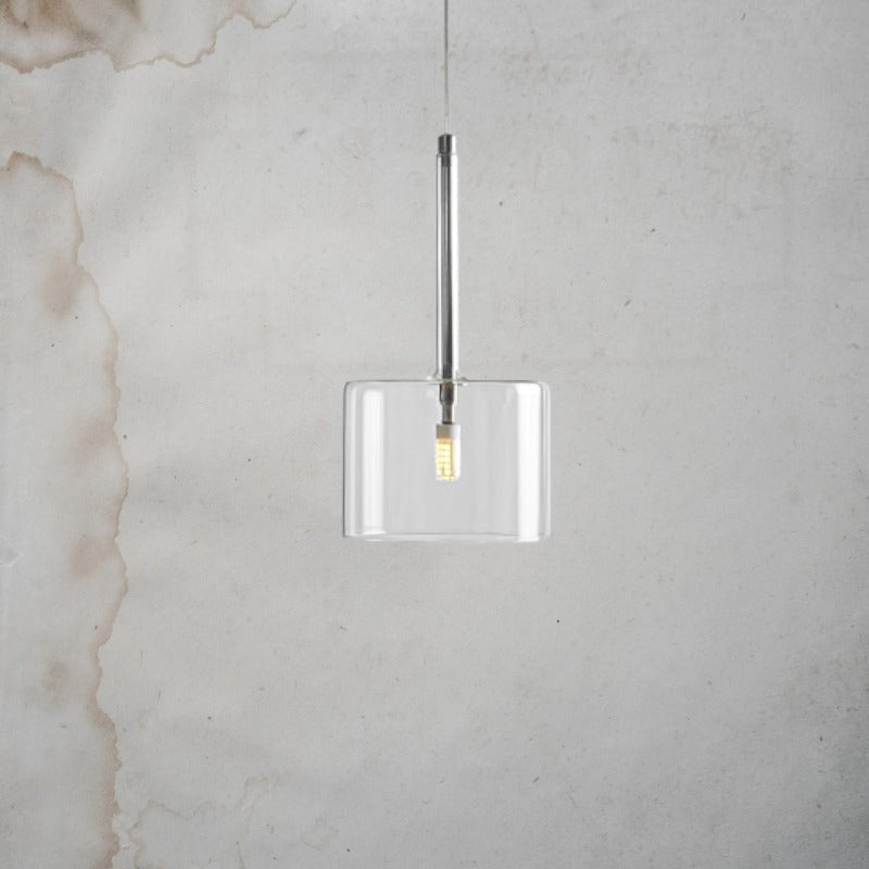 Contemporary Glass Hanging Pendant Light- Kitchen & Dining Room Lights- Christa - Louve Lights