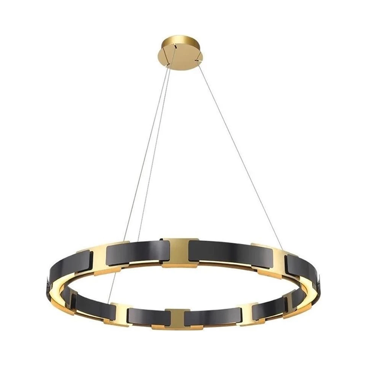 Round Black & Gold Modern Chandelier- Luxury Modern Chandelier- Viktoria
