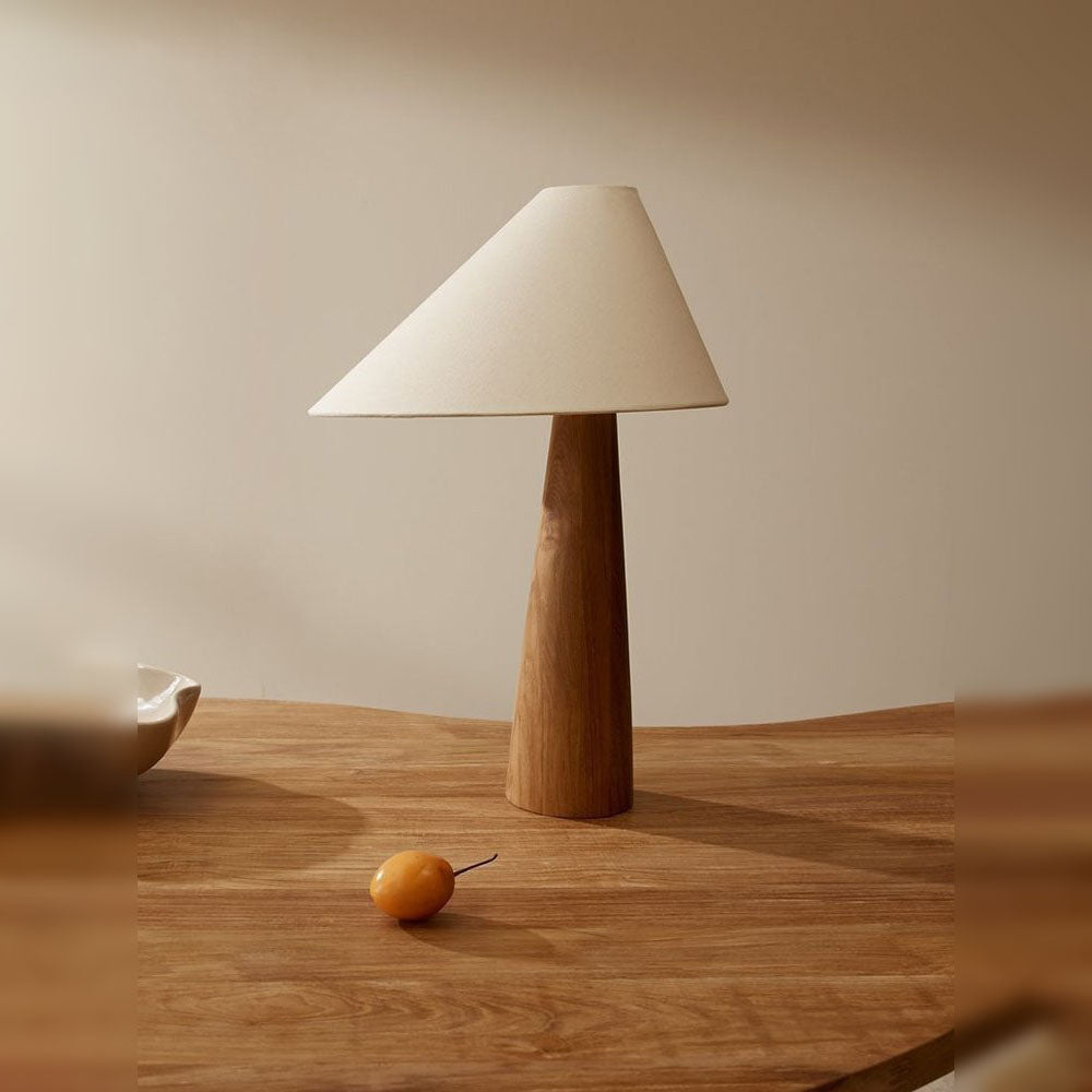 Wabi-sabi Solid Wood Floor Lamp- Japanese Retro Wood Table Lamp- Yanis