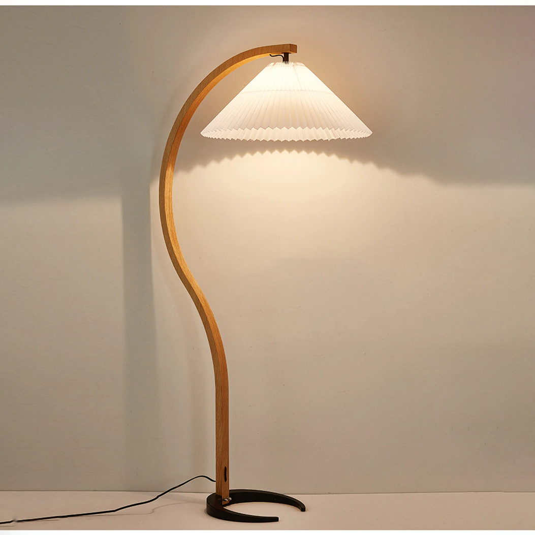 Artistic Solid Wood Floor Lamp- Modern Standing Lamp- Avra