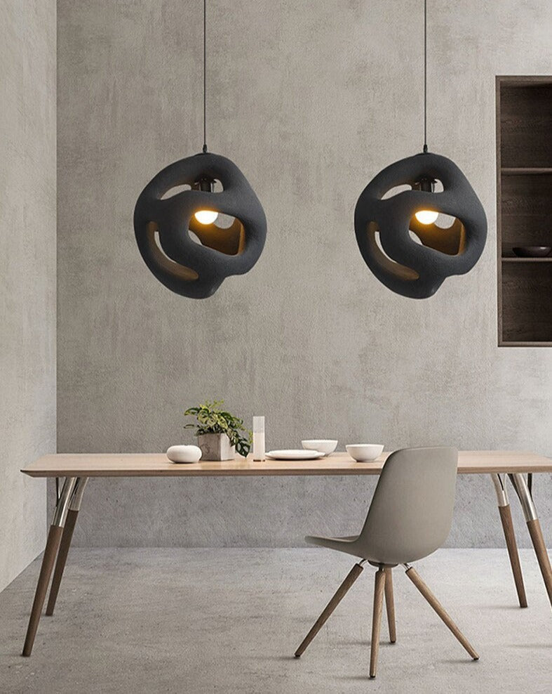 Modern Contemporary Wabi Sabi Pendant Light- Dining Pendant Light- Allyn - Louve Lights