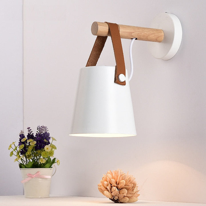 Valkyrie - Nordic Wooden Hanging Wall Lamp -  Wall Sconce Lighting