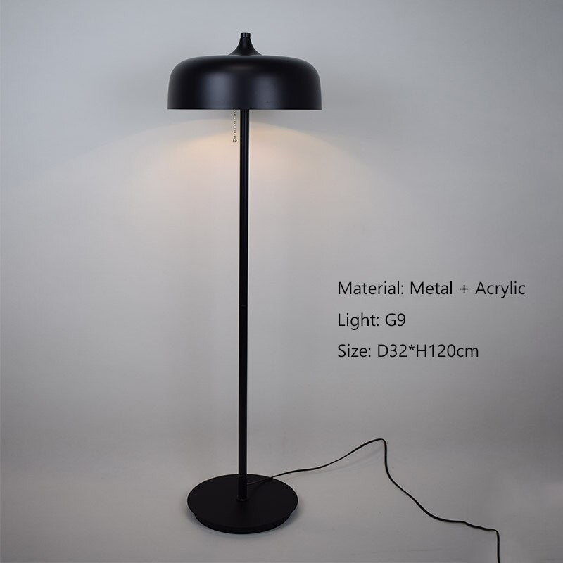 Metal Mushroom Standing Lamp- Nordic Minimalist Floor Lamp- Louiza