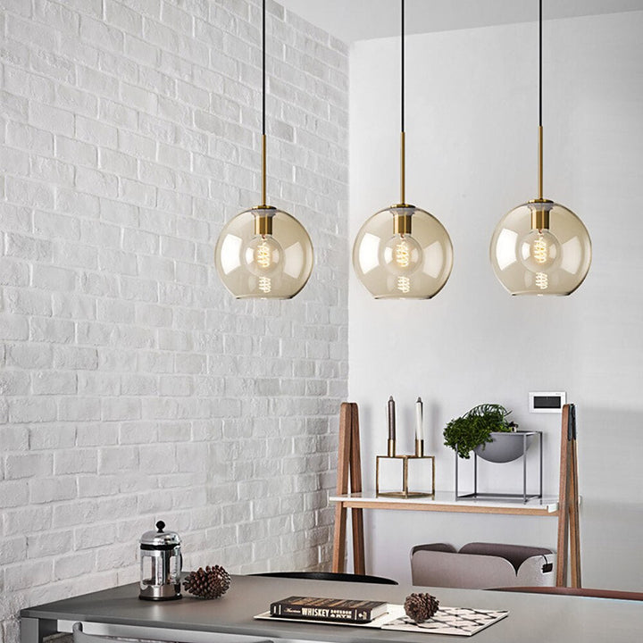 Modern Champagne Glass Hanging Pendant Light - Beate - Louve Lights