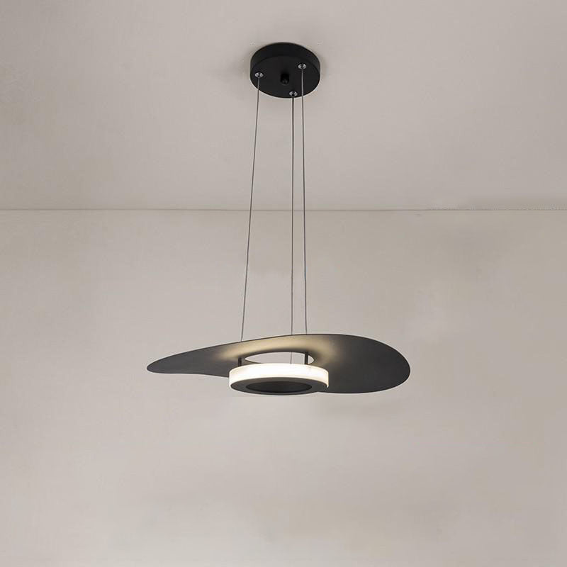 Contemporary Halo Shaded Hanging Pendant Light- Michi - Louve Lights