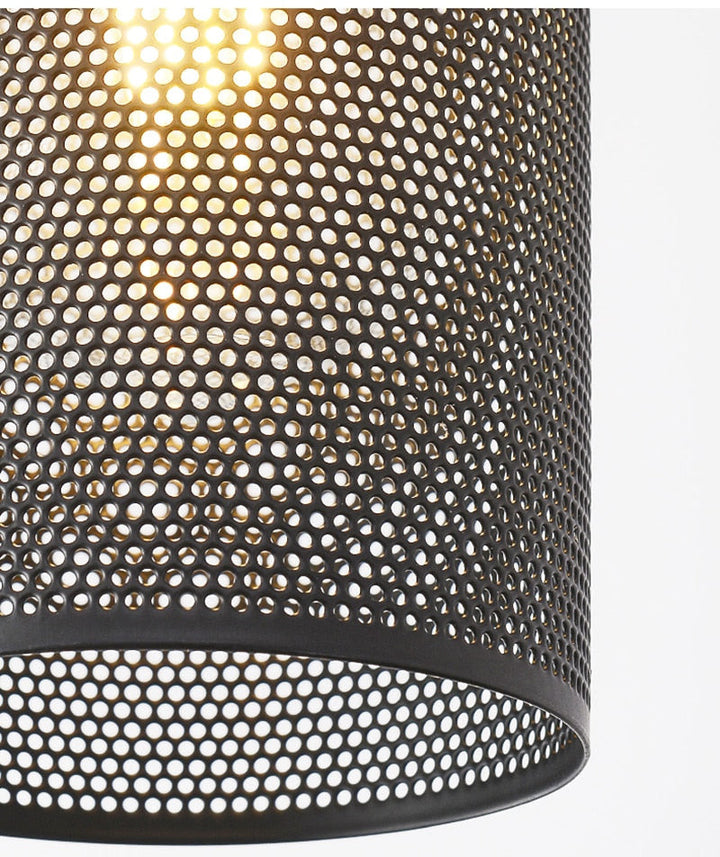 Modern Industrial Mesh Lampshade Pendant Light- Carlyn - Louve Lights