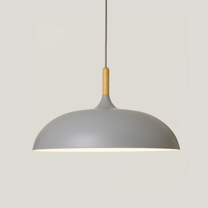 Modern Minimalist Wood & Aluminum Pendant Light - Anita - Louve Lights