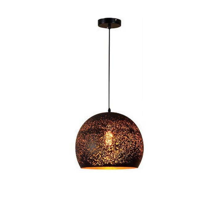 Etched Black & Gold Vintage Pendant Light- Charley - Louve Lights