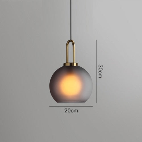 Modern Glass Pendant Light - Kitchen Pendant Lighting - Bodie