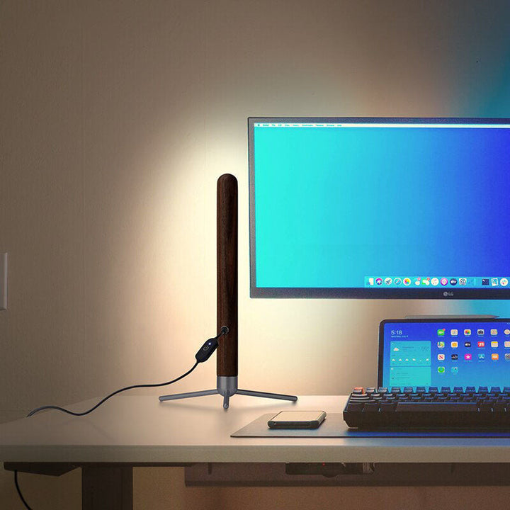 LED Wooden Table Light- Rotatable Modern Desk Lamp- Paula
