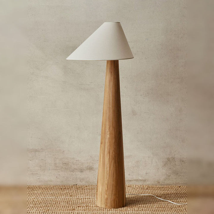 Wabi-sabi Solid Wood Floor Lamp- Japanese Retro Wood Table Lamp- Yanis