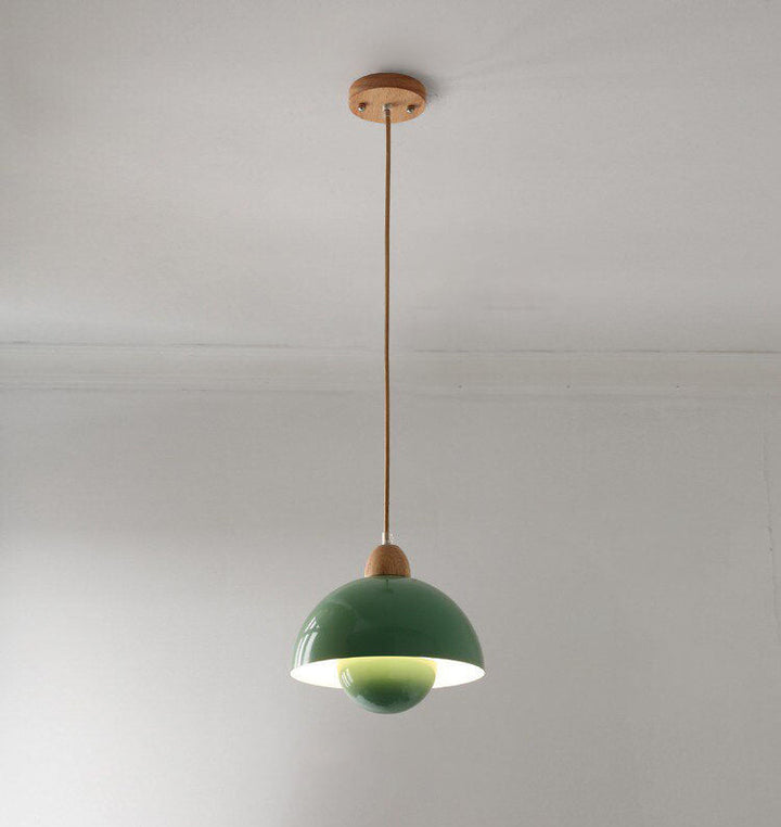 Wood & Metal Hanging Pendant Light- Modern Island Pendant Light- Tove