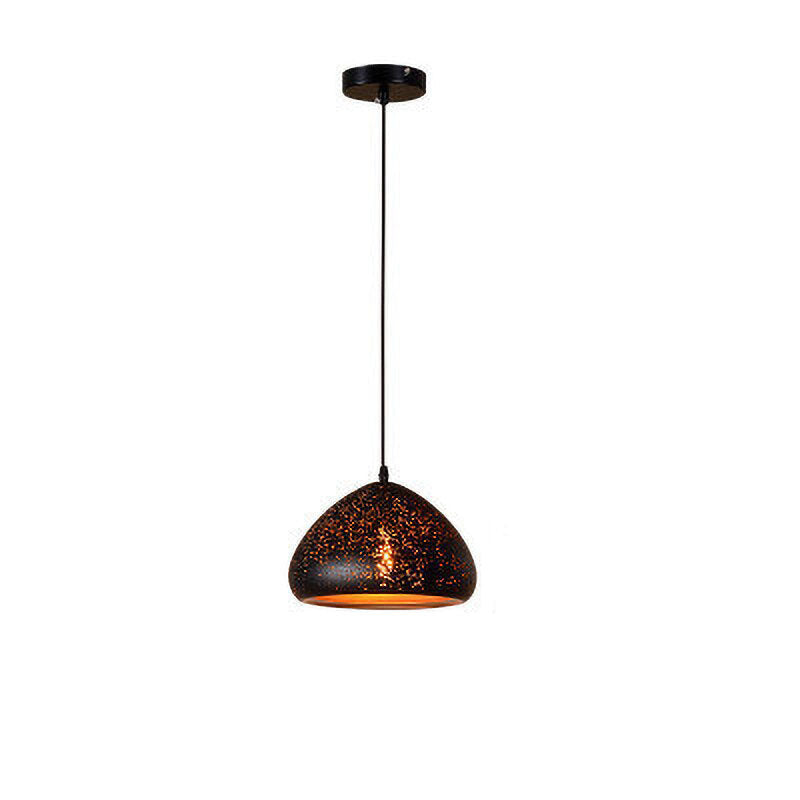 Etched Black & Gold Vintage Pendant Light- Charley - Louve Lights