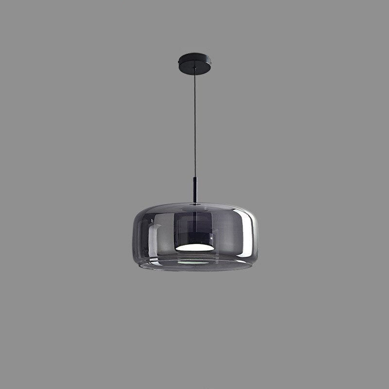 Modern Glass LED Pendant Light- Kitchen Dining LED Hanging Light- Bente - Louve Lights