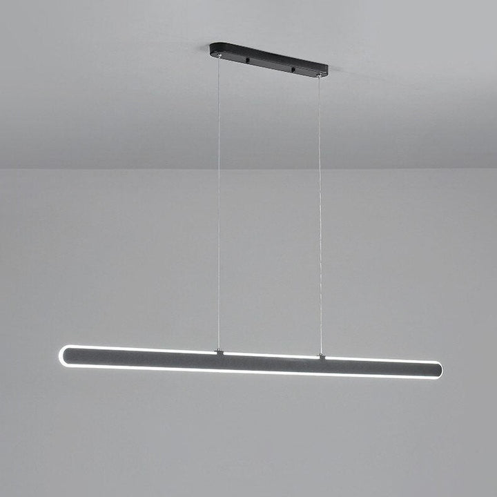 Minimalist Linear LED Pendant Light- Modern Dining Bar Hanging Light- Jonna - Louve Lights