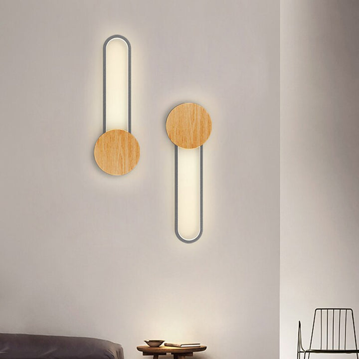 Wooden LED Wall Lamp- Wall Light Sconce- Irida