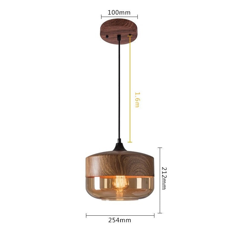 Modern Nordic Glass Hanging Pendant Light- Naja - Louve Lights