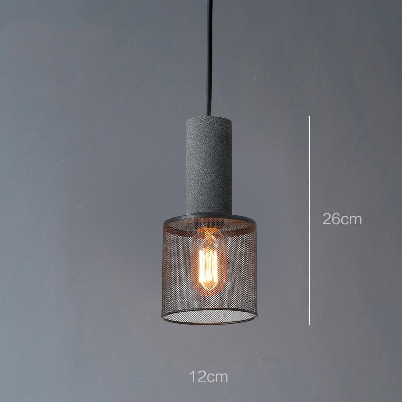 Modern Industrial Metal Hanging Pendant Light - Vera - Louve Lights