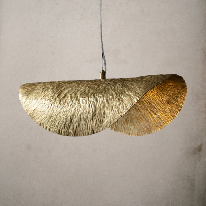 Lotus Leaf Pendant Light - Gold Pendant Light - Nelle - Louve Lights