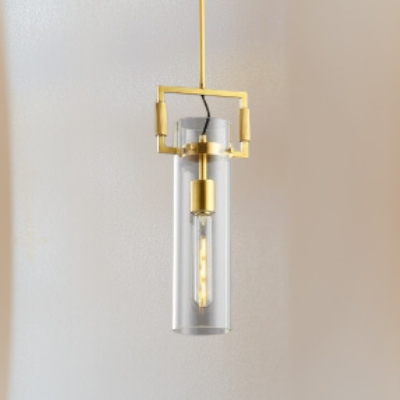 Modern Contemporary Clear Glass Pendant Light- Iskra - Louve Lights