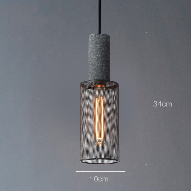 Modern Industrial Metal Hanging Pendant Light - Vera - Louve Lights