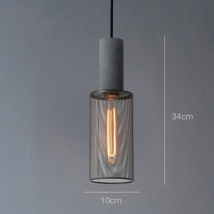 Modern Industrial Metal Hanging Pendant Light - Vera - Louve Lights