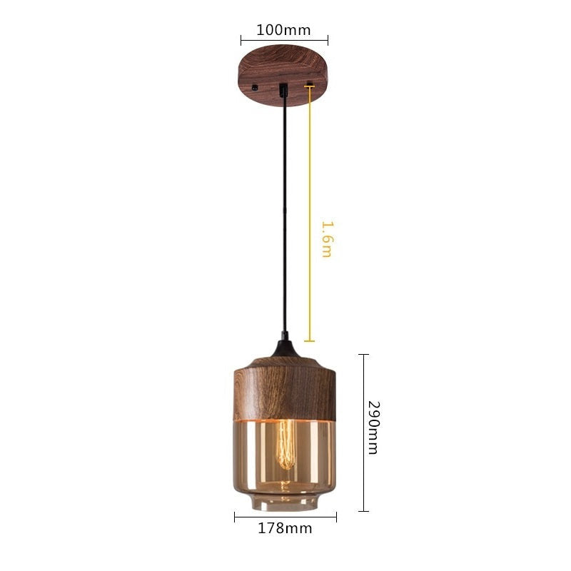 Modern Nordic Glass Hanging Pendant Light- Naja - Louve Lights