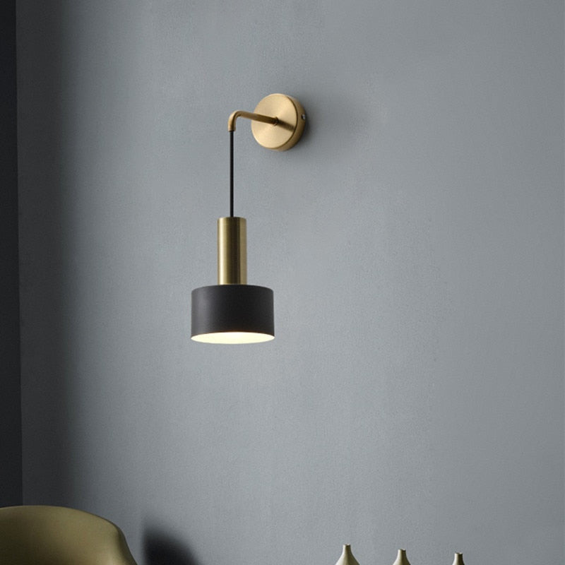 Modern Minimalist Wall Lamp- Aluminum Wall Light for Bedroom- Elise