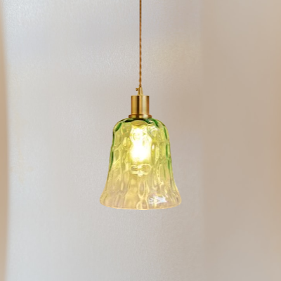Vintage Ombre Glass Pendant Light- Dining Room Pendant Light- Ola