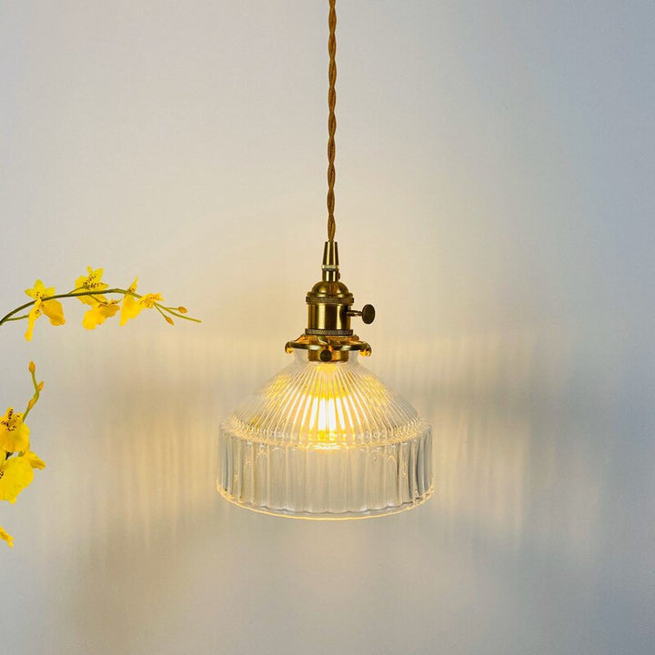 Vintage Glass Pendant Light - Kitchen Island Pendant Light - Frey - Louve Lights