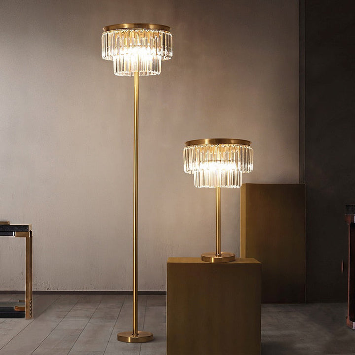 Modern Crystal Floor Lamp- Crystal Table Lamp- Inyene