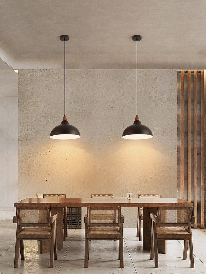 Natural Rustic Hanging Light - Kitchen, Dining Room Pendant Light - Mihalis - Louve Lights