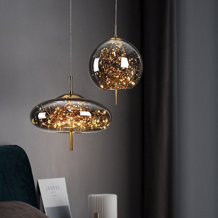 Nordic Glass Fairy Lights Pendant Light - Asta