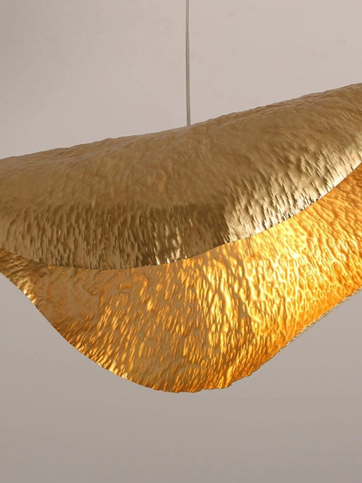 Lotus Leaf Pendant Light - Gold Pendant Light - Nelle - Louve Lights