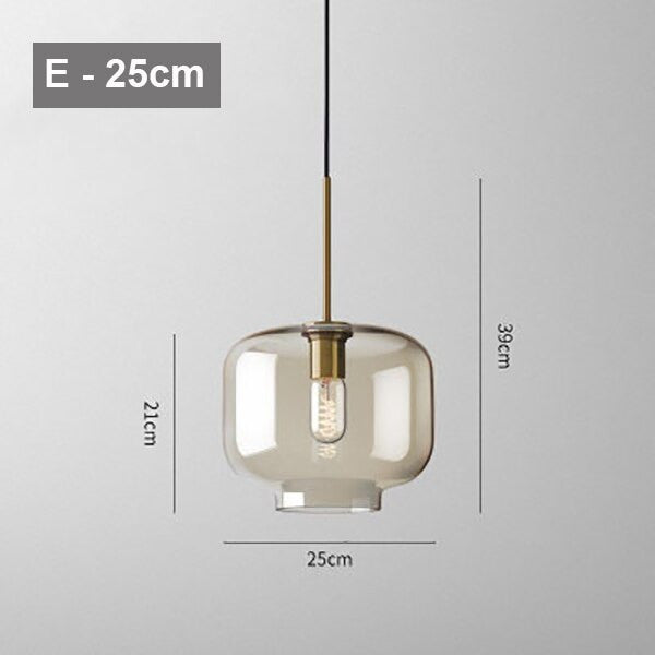 Modern Champagne Glass Hanging Pendant Light - Beate - Louve Lights