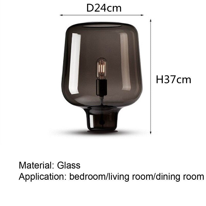 Modern Designer Table Lamp- Modern Glass Desk Lamp- Siri