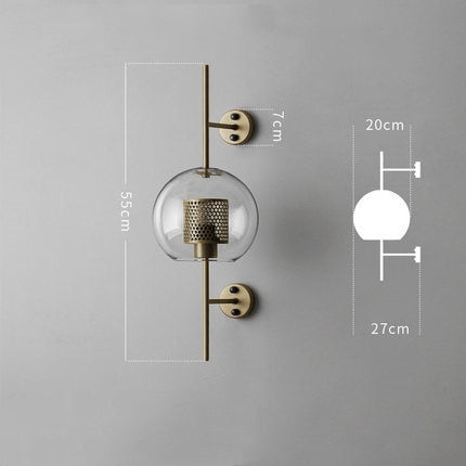 Modern Glass Sconce Wall Lamp Fixture - Tanja