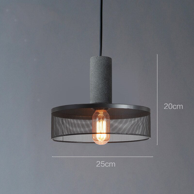 Modern Industrial Metal Hanging Pendant Light - Vera - Louve Lights