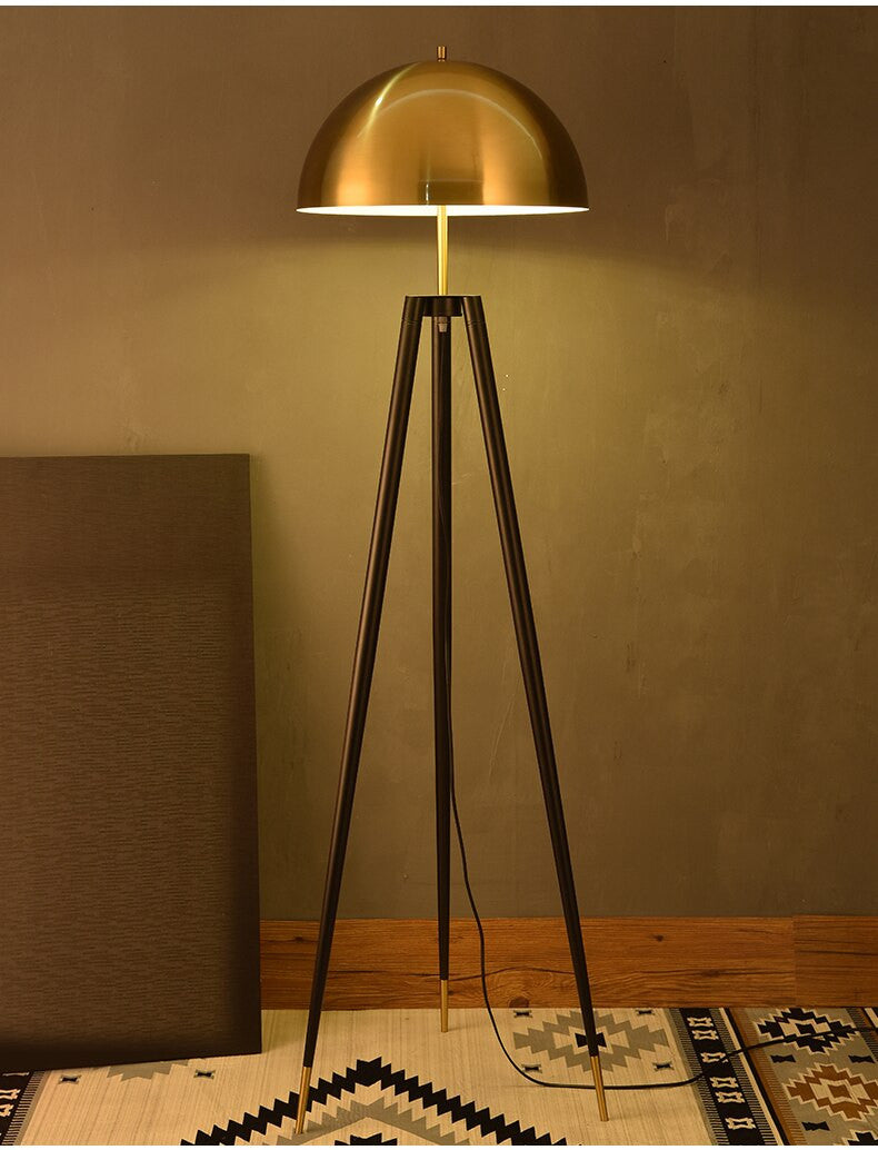 Mid Century Vintage Tripod Standing Floor Lamp- Mid Century Table Lamp- Beren