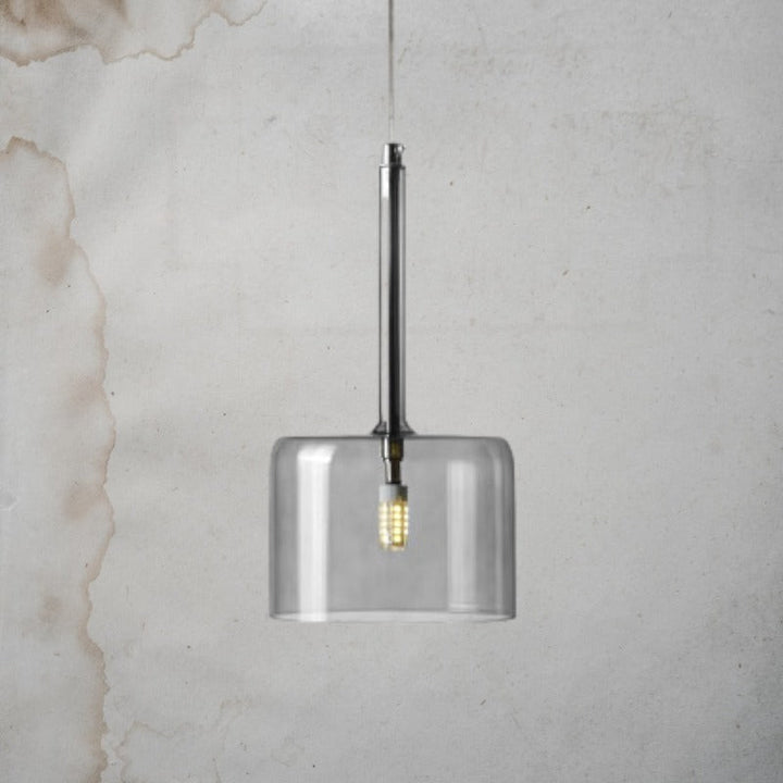 Contemporary Glass Hanging Pendant Light- Kitchen & Dining Room Lights- Christa - Louve Lights