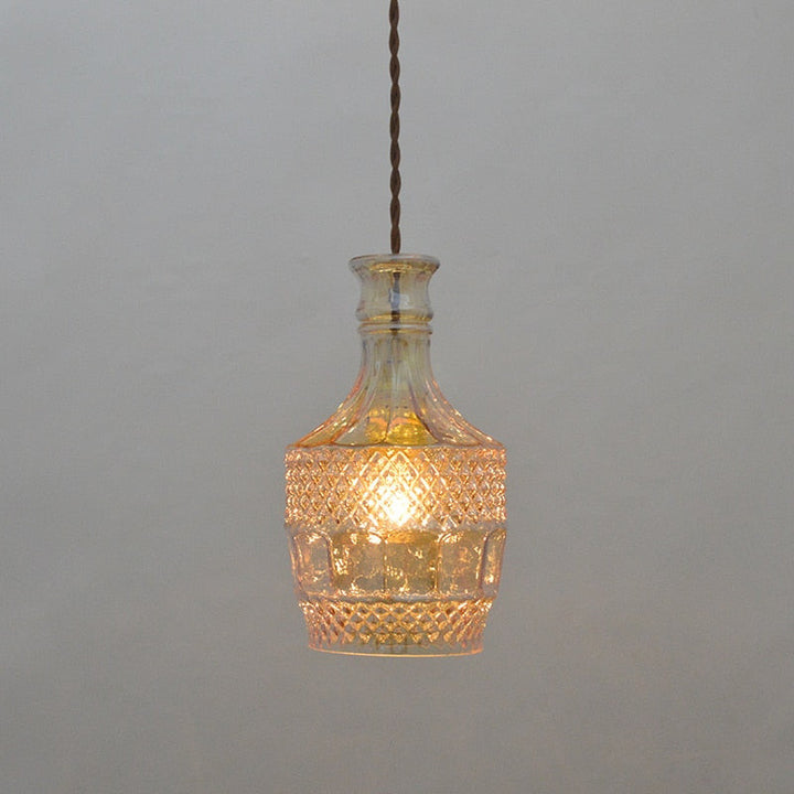 Vintage Cut Glass Pendant Lights- Sindri - Louve Lights