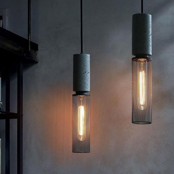 Modern Industrial Metal Hanging Pendant Light - Vera - Louve Lights