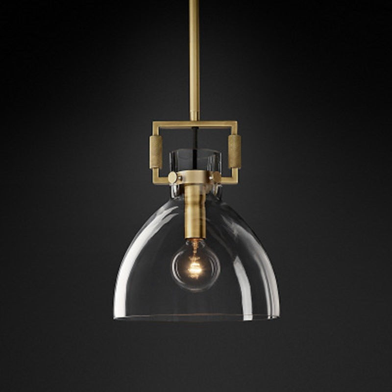 Modern Contemporary Clear Glass Pendant Light- Iskra - Louve Lights