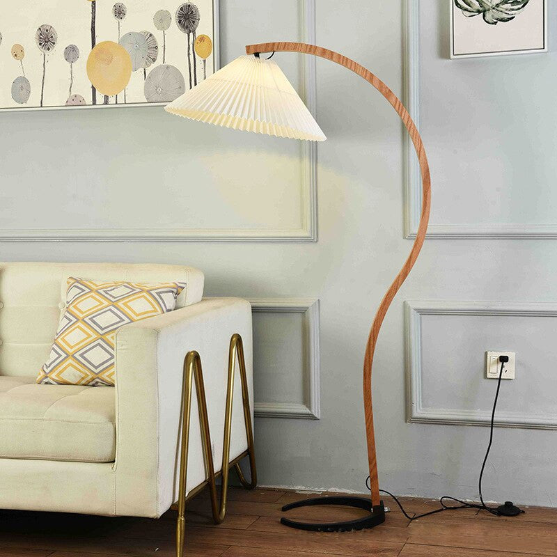 Artistic Solid Wood Floor Lamp- Modern Standing Lamp- Avra