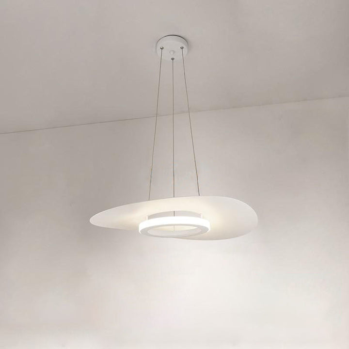 Contemporary Halo Shaded Hanging Pendant Light- Michi - Louve Lights