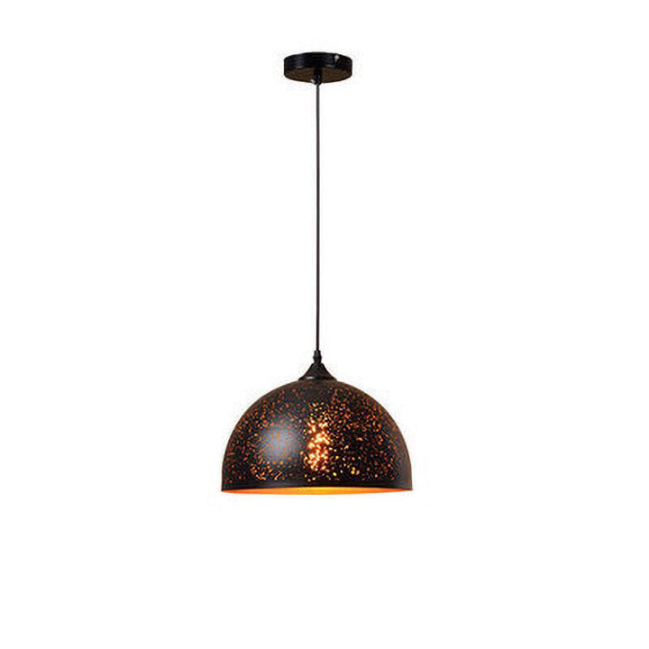 Etched Black & Gold Vintage Pendant Light- Charley - Louve Lights